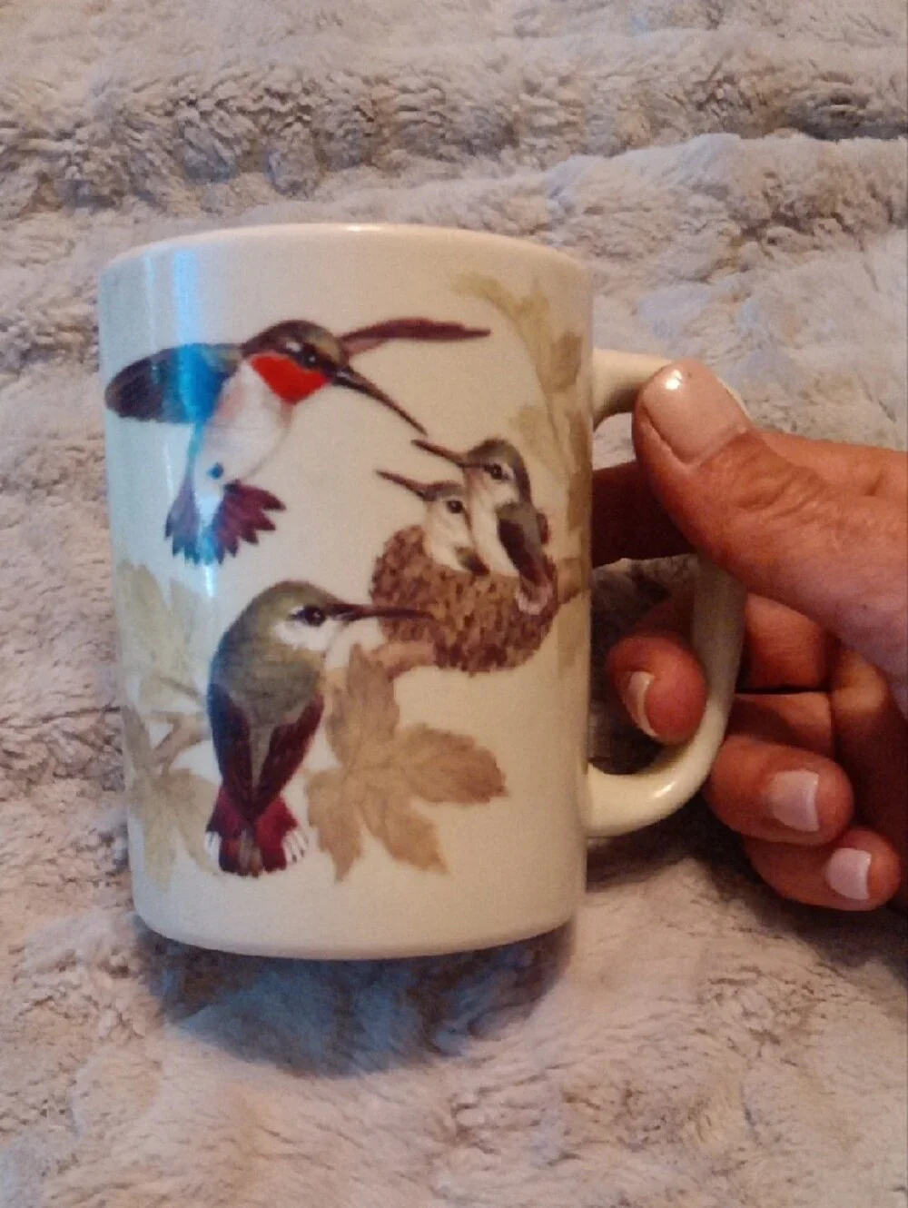 Ceramic Bird Print Coffee Mug